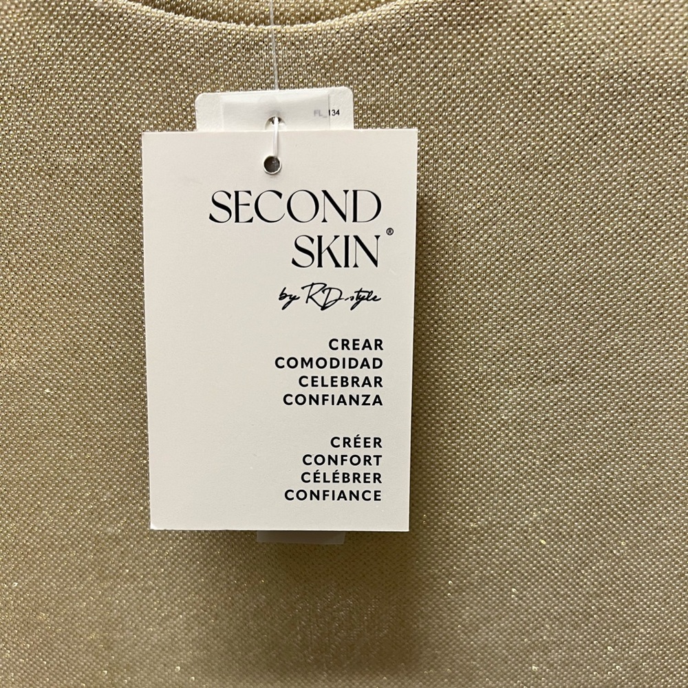 Anthropologie Second Skin gold mesh bodysuit - Picture 2 of 8